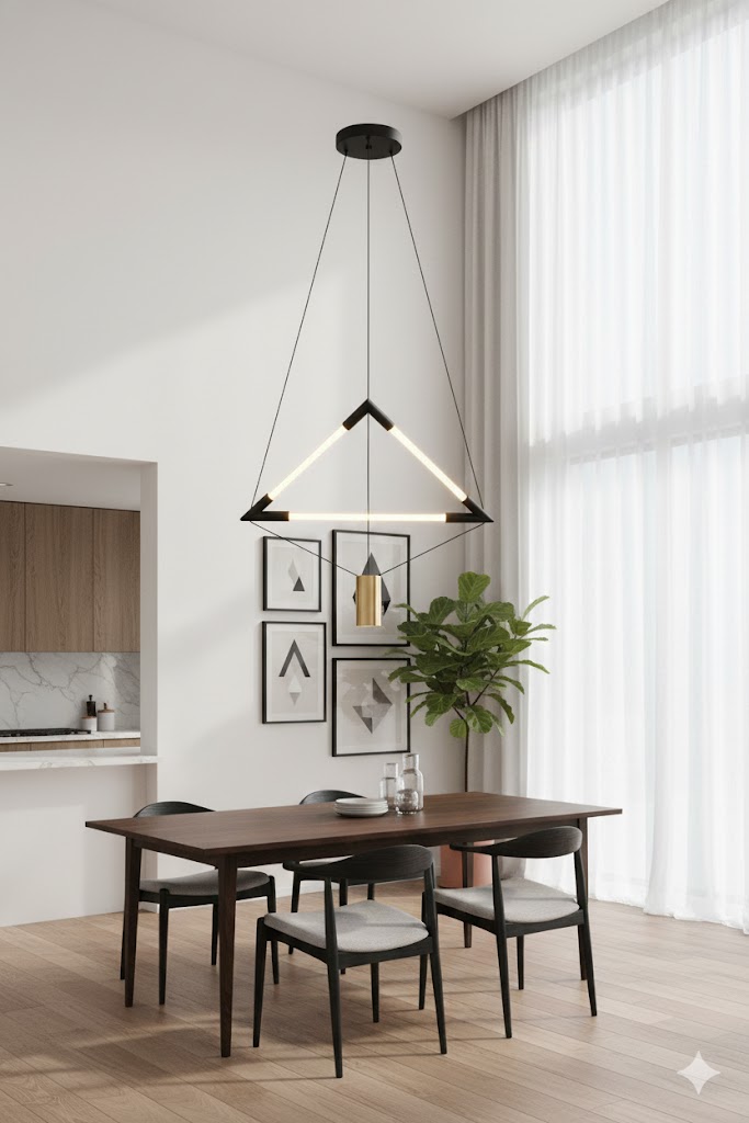 Prism drop chandelier