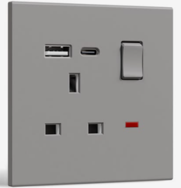 13amp Double USB socket