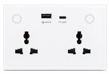 15amp Double USB smart socket