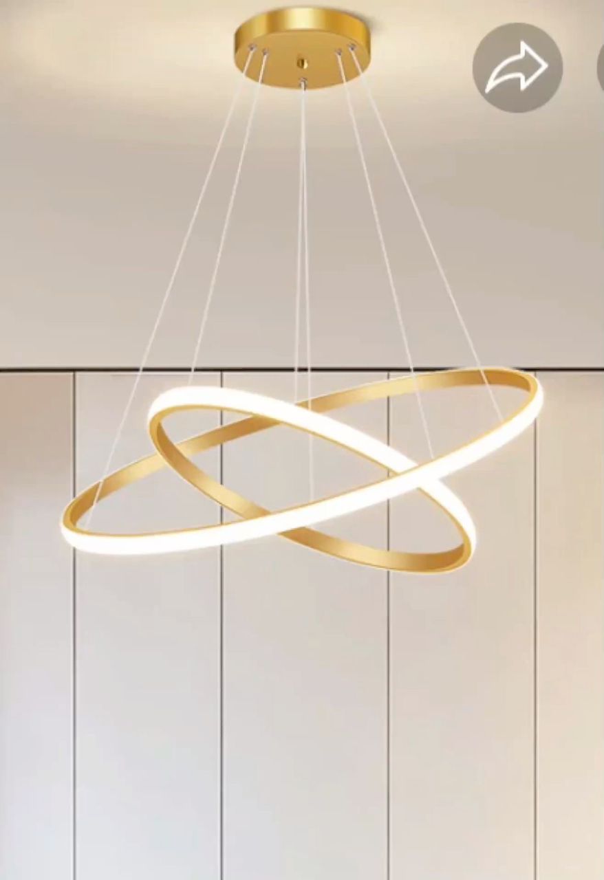 LED Ring drop chandelier