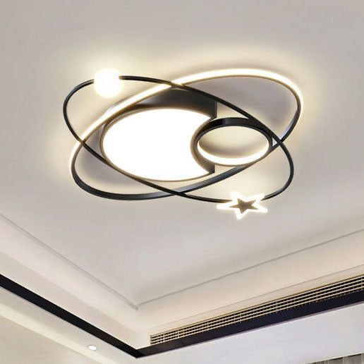 Star orbit LED ceiling light
